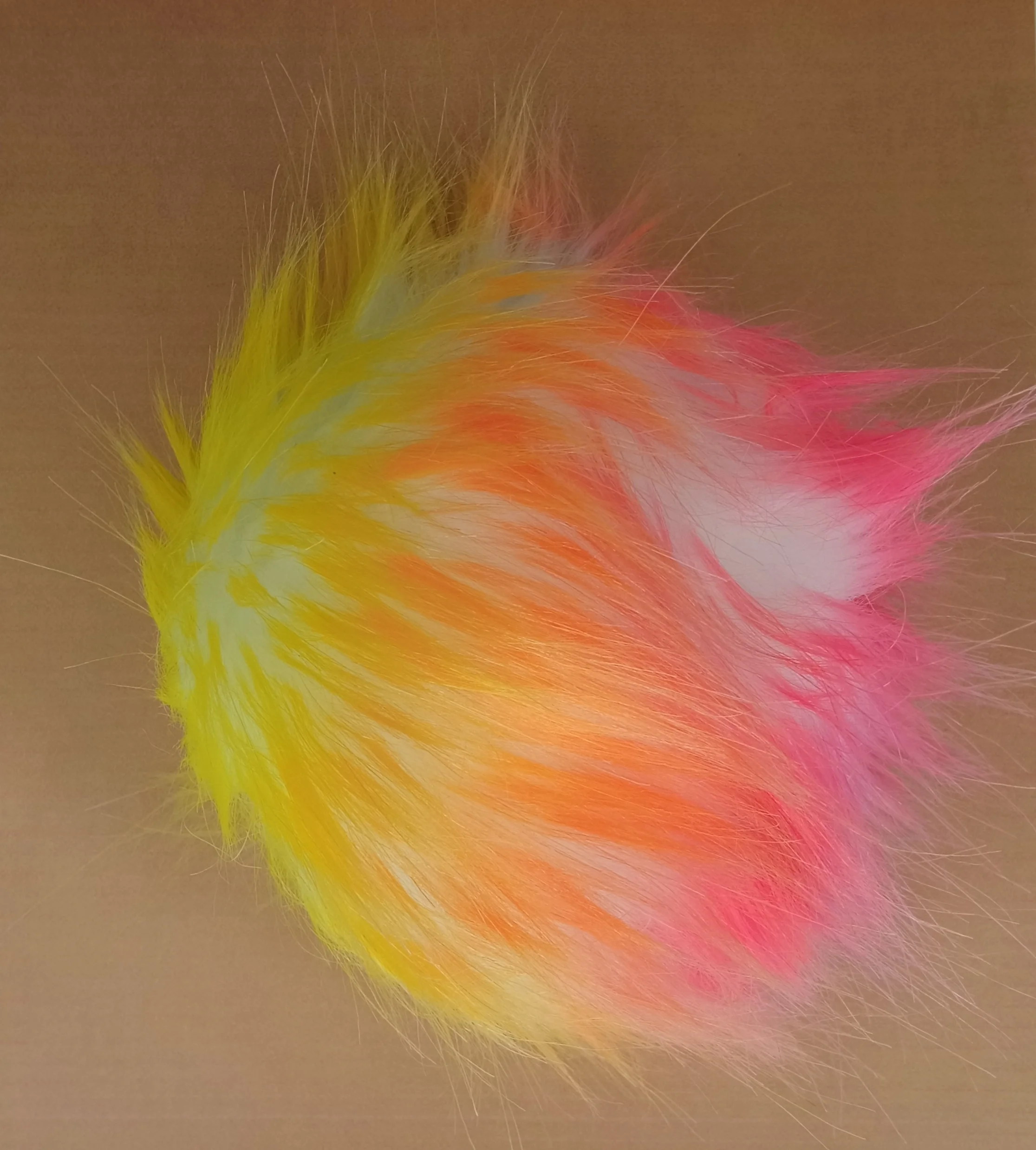 Pompón Sintético PS3 (blanco arcoiris)