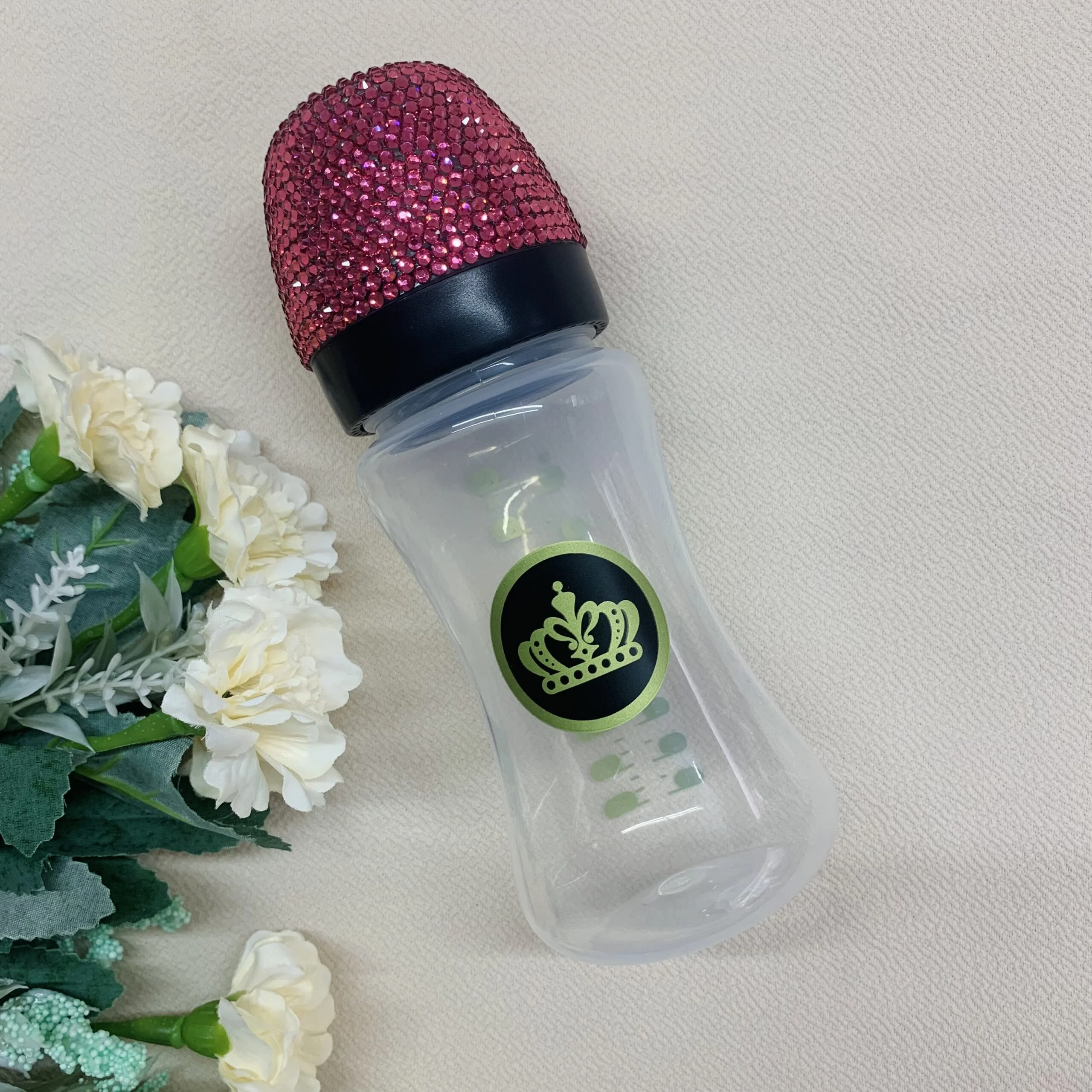 Biberón Swarovski Rosa