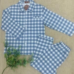 Pijama Cuadros Azul