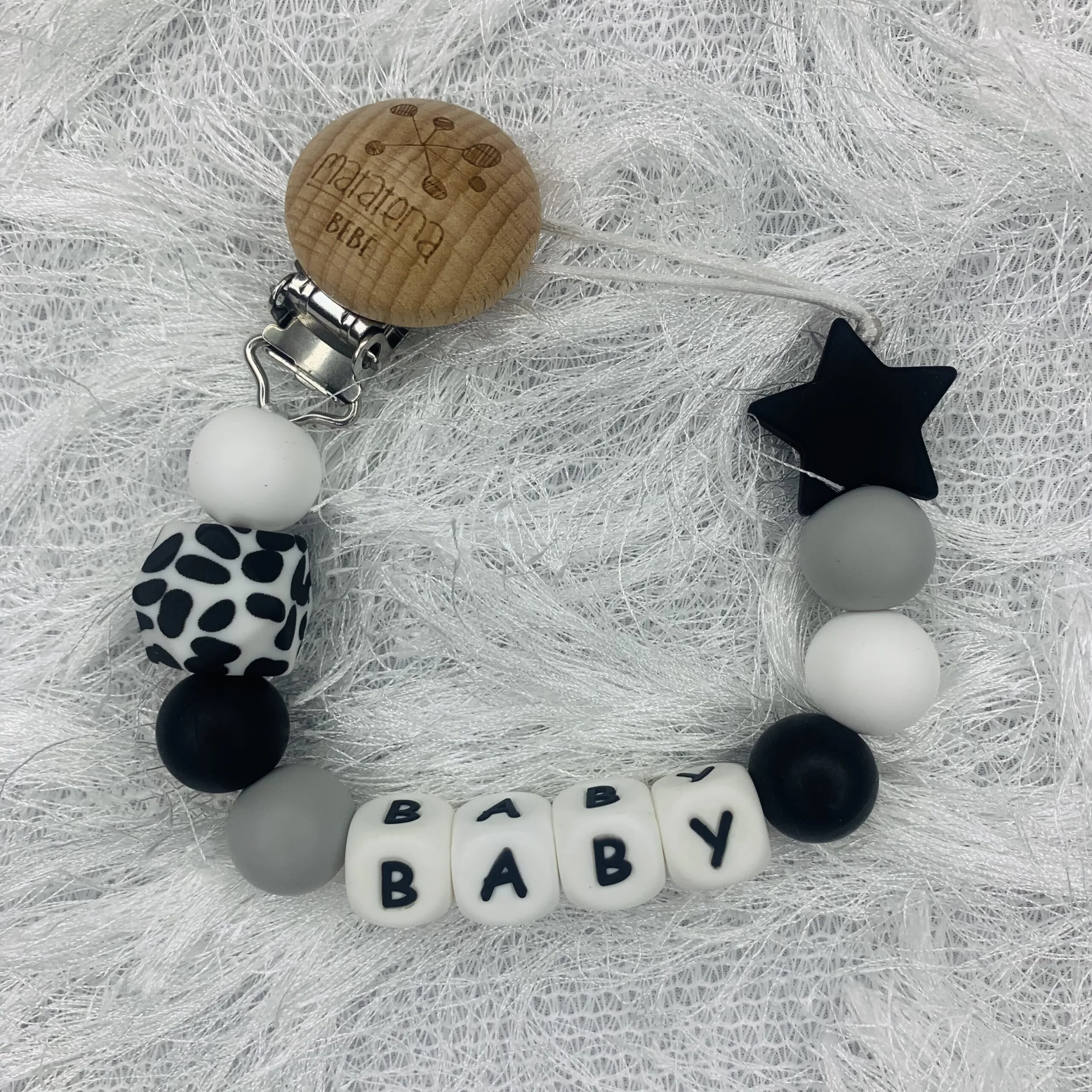 KIT POMPONES, Blanco y gris - Imagen 12