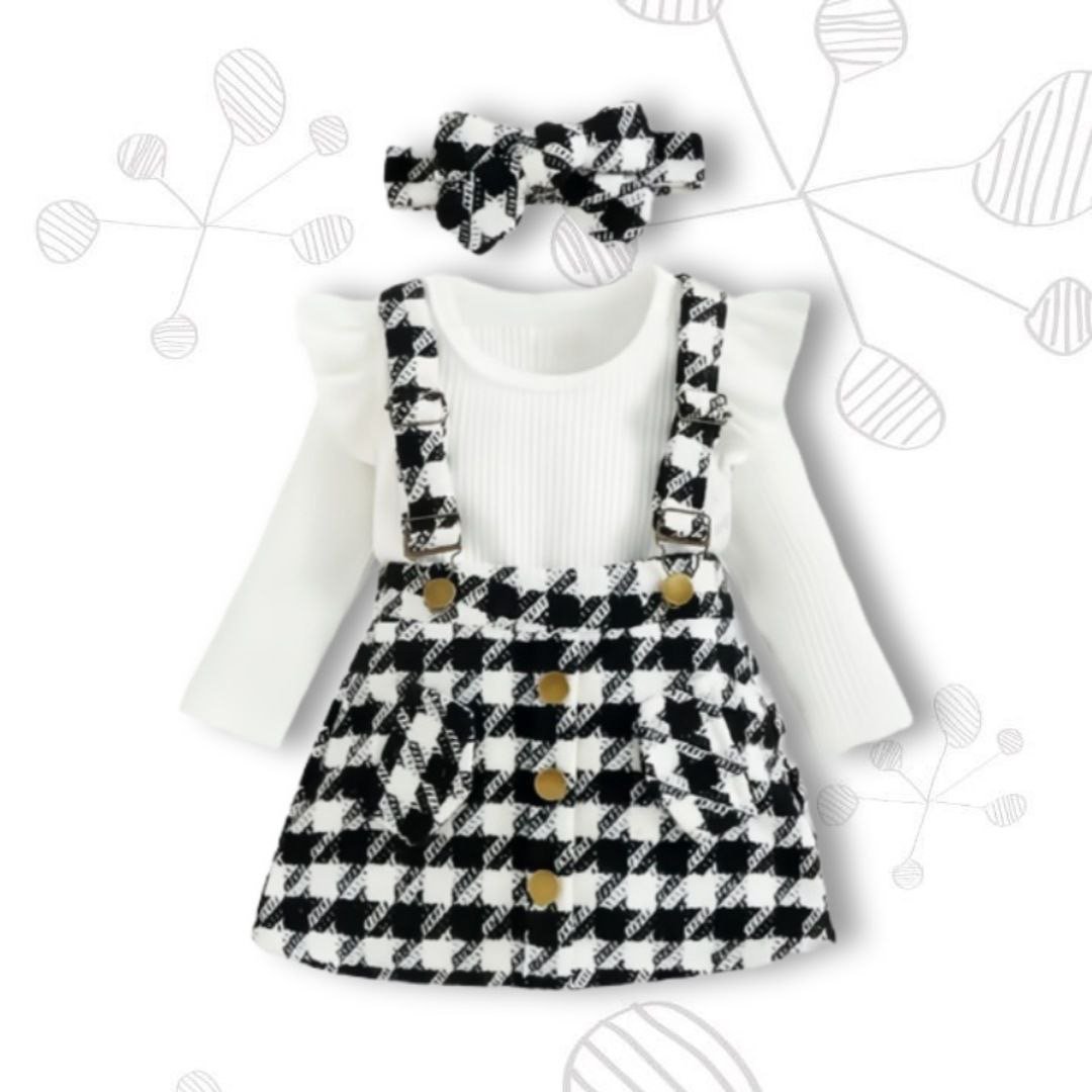 Jumper Pata de Gallo, Blanco y Negro