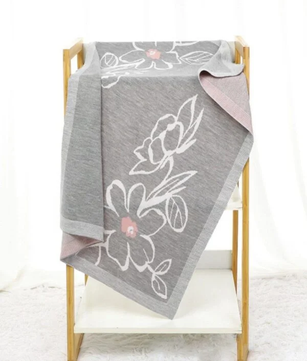 Cobija Flor Gris