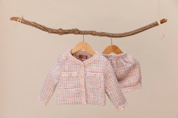 Set tweed rosa