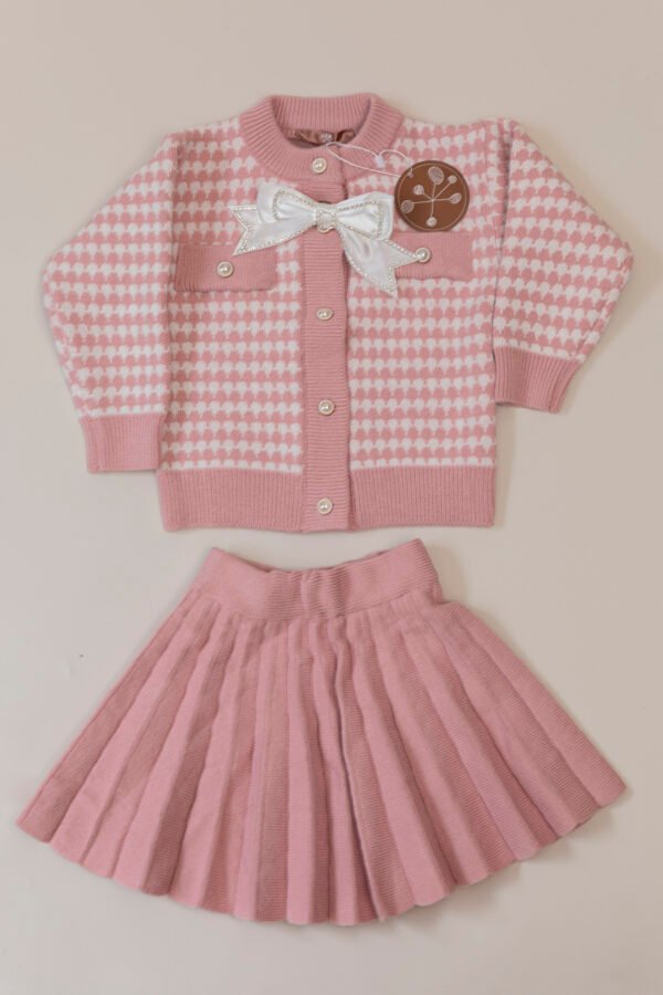 Set moño niña rosa - Imagen 5