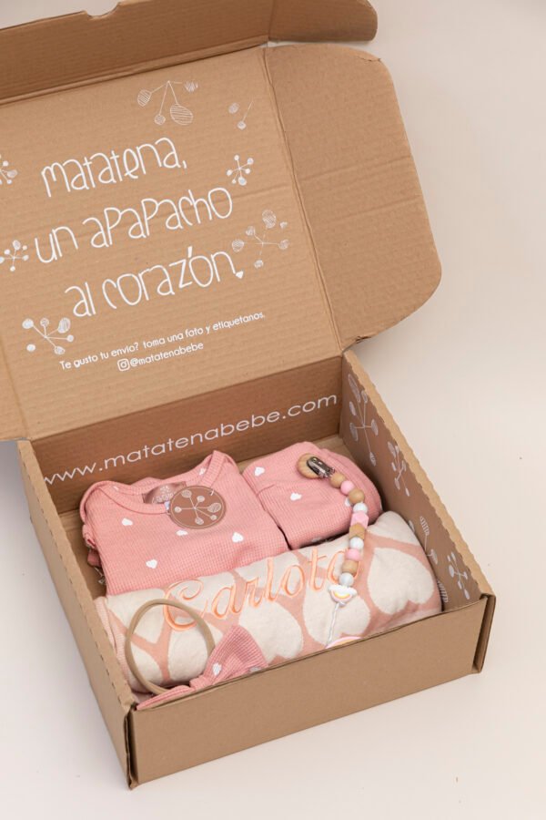Cobija corazón rosa - Imagen 4