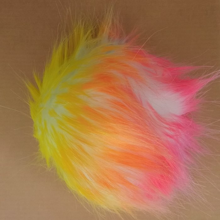 Pompón Sintético PS3 (blanco arcoiris)