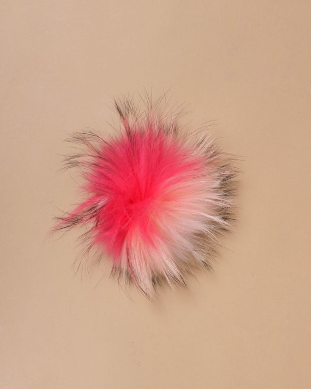 Pompón Natural PN10 (blanco, fucsia, melón y negro)